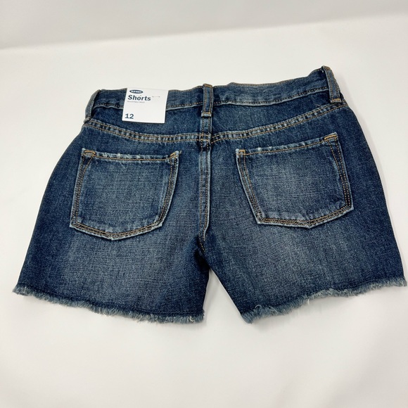 Old Navy Distressed Cut-off Jean Shorts girls size 12 - Picture 4 of 6